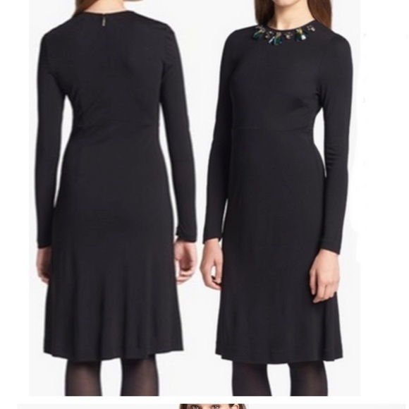 Tory Burch Deena Embellished Long Sleeve Dress - Picture 1 of 2